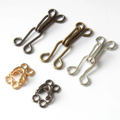 10pcs Metal Coat Buckle Stealth Hook Buttons Invisible Dark Buckle Clothing High Quality Garment Sewing Decoration Accessories