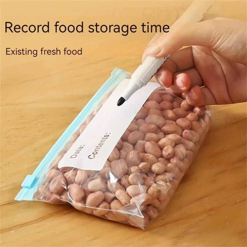 Description Picture 6 of item10/15/20PCS Silicone Food Storage Leakproof Reusable Stand Up Zip Shut Bags Cup Fresh Food Storage Bag Refrigerator Fresh Wrap