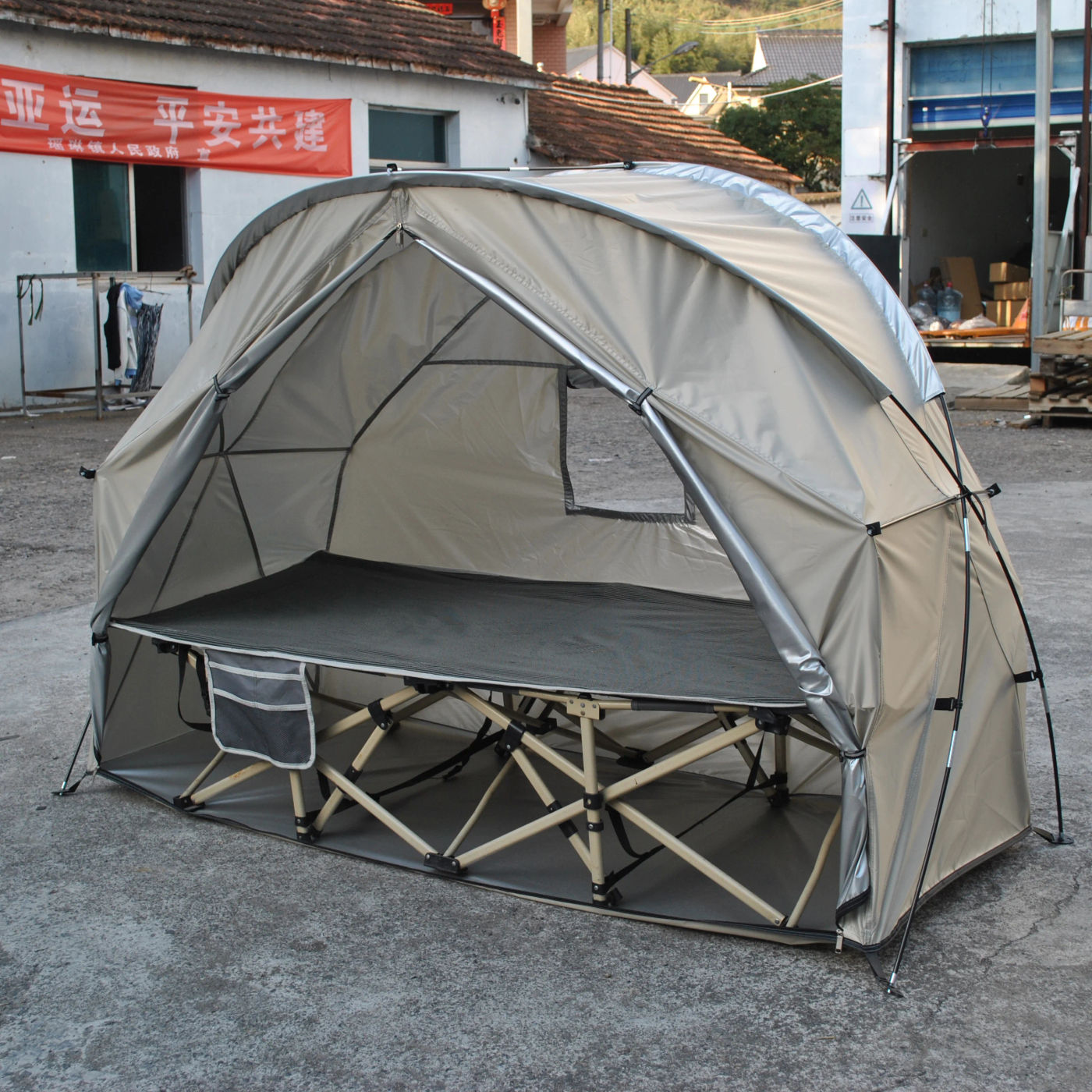 Description Picture 3 of itemDurable Cot Tent for Camping, Light Weight, Backpacking Tent, Solo, 4000mm Camping Cot Package Not Include