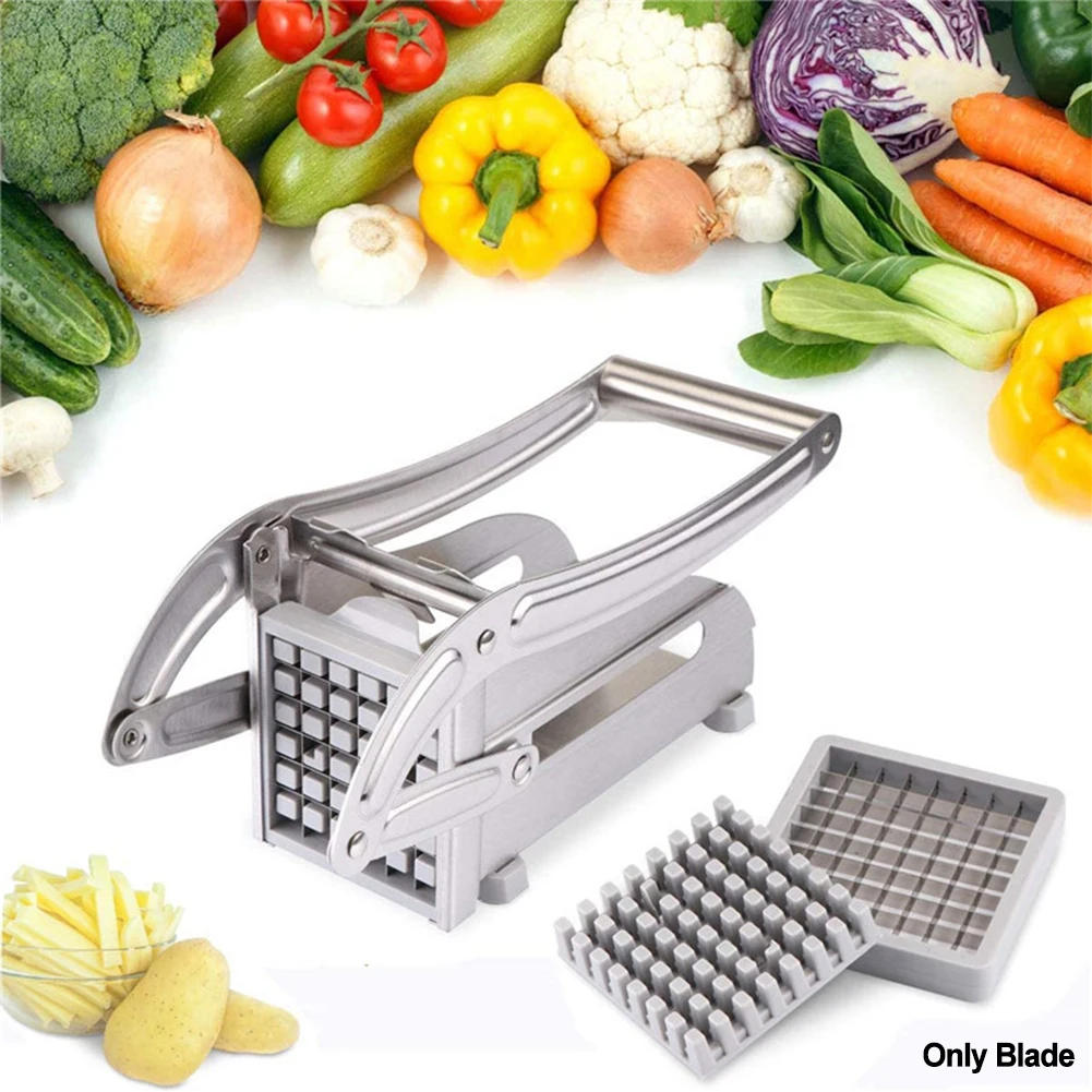 Description Picture 3 of itemStainless Steel Manual Potato Cutter Shredder French Fries Slicer  Cutting Machine Chips Maker Meat Chopper Kitchen Tools