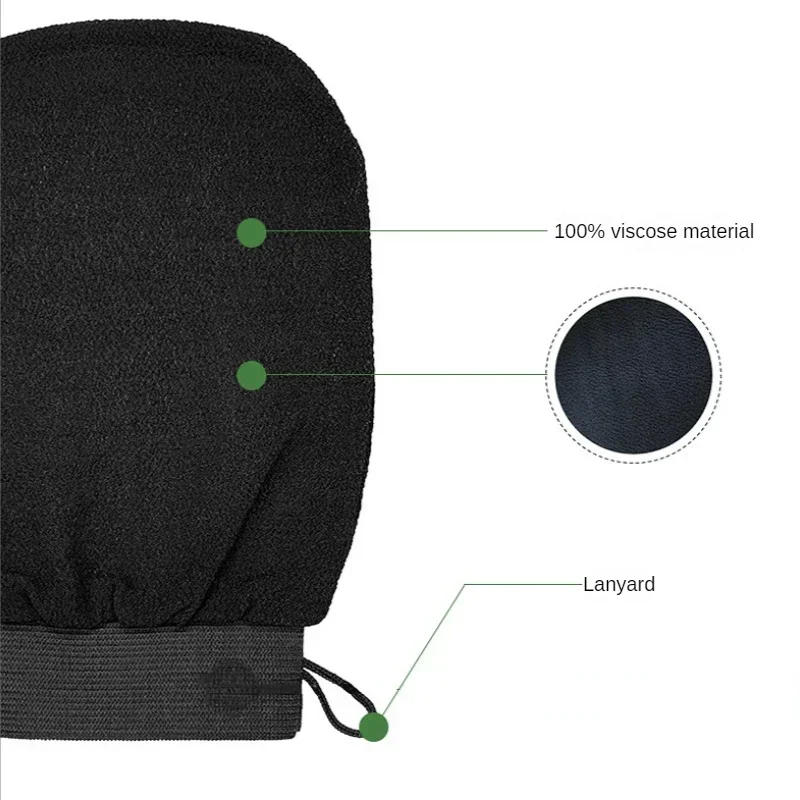 Description Picture 5 of item1PC Scrub Exfoliating Gloves Back Scrub Dead Skin Facial Massage Gloves Durable Multi Color Deep Cleansing Towels For Shower