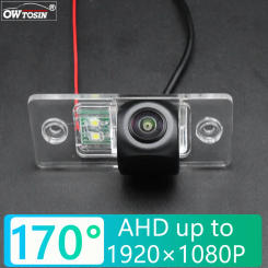 170 Degree AHD 1920x1080P Rear Camera For Volkswagen VW Touareg Polo Golf V Skoda Fabia Passat B5 Tiguan Waterproof Night Vision