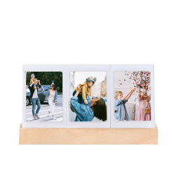 3 In 1 3 Inch Photo Frame For Fujifilm Instax Mini 12 11 9 8 Fuji Camera  Acrylic LED Light Photo Table For Instant Film Camera