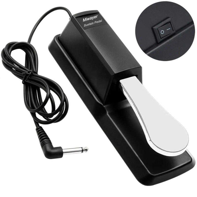 Description Picture 5 of itemMiwayer Sustain Pedal with Polarity Switch for MIDI Keyboard Synth Digital Pianos Electronic Drum Electric Piano