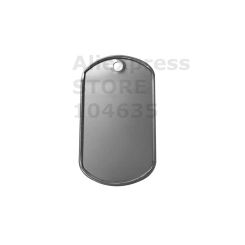 100 Pcs Stainless Steel Blank Dog Tag Military PET ID Tag Aluminum Emboss Personalized Customized Dog Tags