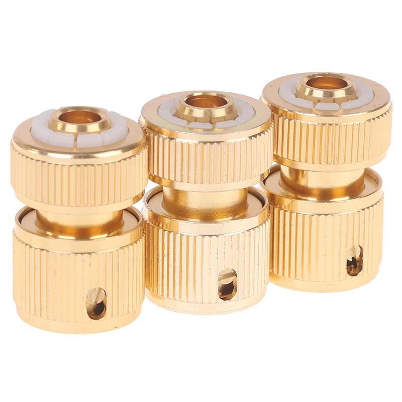 Description Picture 5 of itemNew Copper High Pressure Quick Hose Coupling For Garden Irrigation Connector 1/2" Car Washer Water Gun Hydraulic Couplers 1/3Pcs