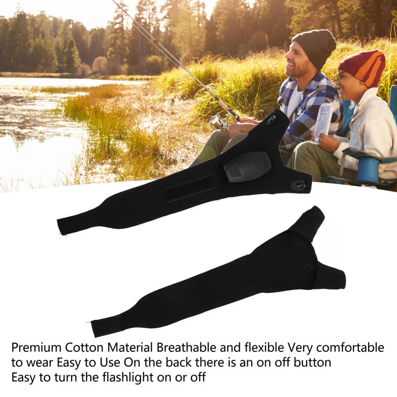 Description Picture 6 of itemZK30 Flashlight Gloves Rechargeable Breathable Fingerless Hands Free LED Light Gloves for Fishing Cycling 1 Pair Box Type