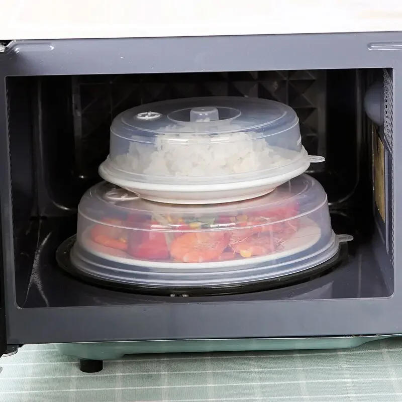 Description Picture 5 of itemTransparent Round Plastic Bowl Lid Refrigerator Microwave Oven Cover Oil Lid Heating Sealing Food Preservation Lid Kitchen Tools