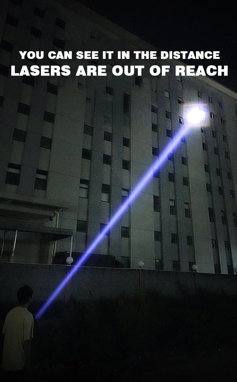 Description Picture 4 of itemPowerful Outdoor Tactical LED Flashlight Super Bright Spotlight Long Range Zoomable Emergency Torch Chargeable Power Display