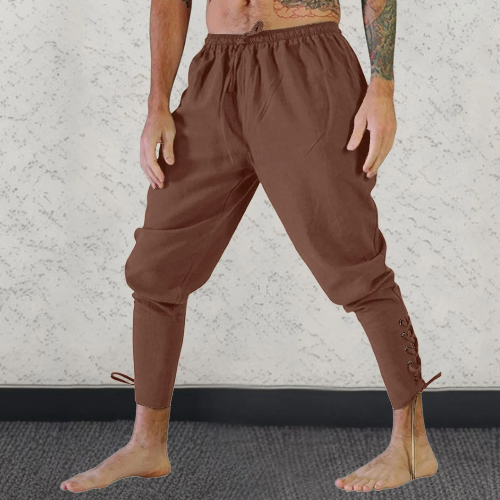 Men Medieval Casual Trousers Adult Men