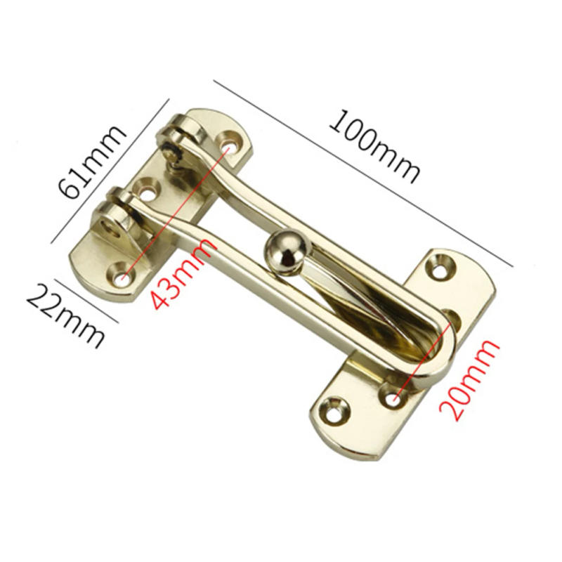 Description Picture 6 of itemZinc Alloy Hasp Latch Lock Door Chain Anti-theft Clasp Window Cabinet Locks Tools For Home Hotel Door Security Hardware