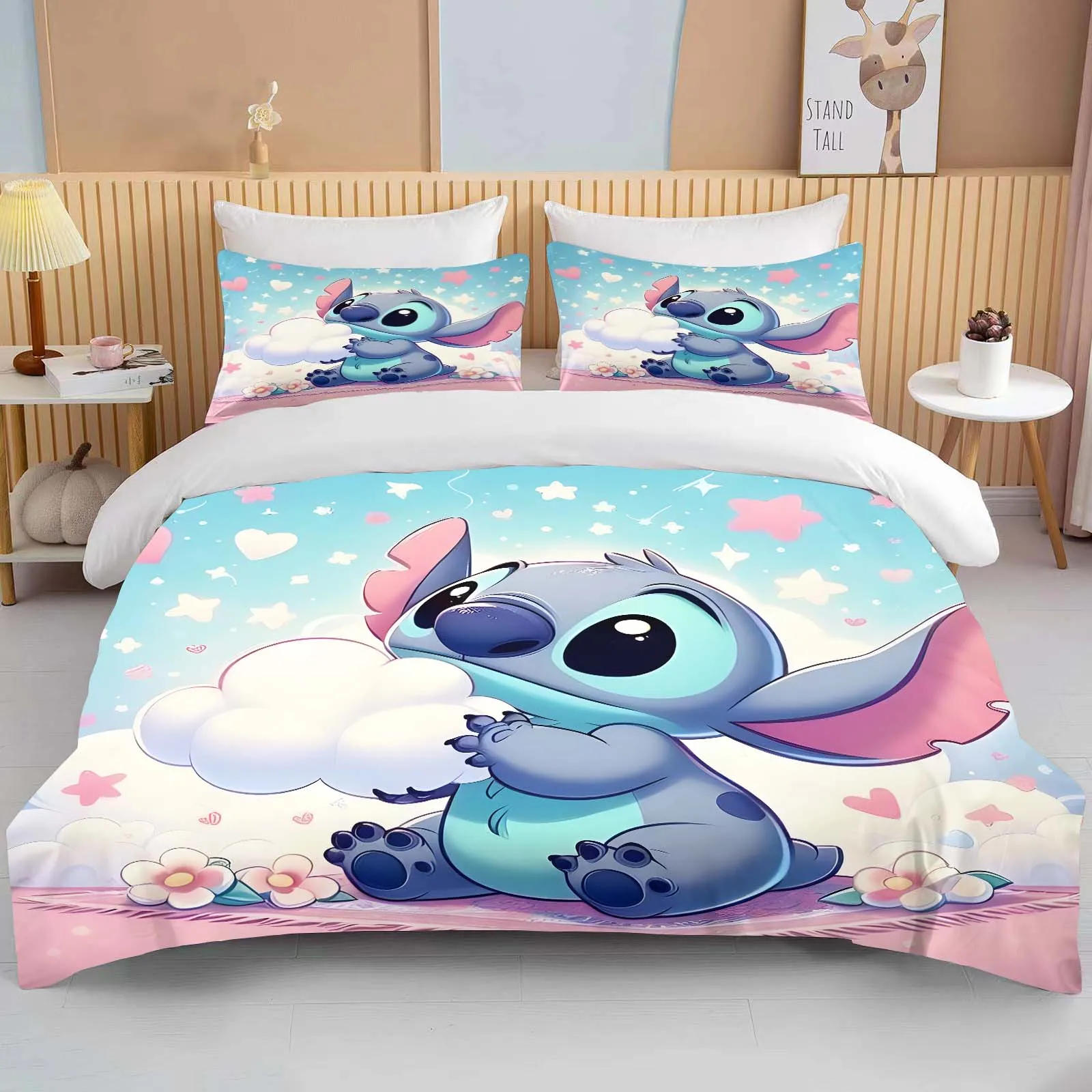 Description Picture 3 of itemStitch Dreams Printed Bedding Sets Soft Comforter Cover Bed Cover Duvet Cover Pillow Case 2-3 Pieces Sets Kids Bedroom Decor