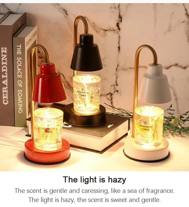 Description Picture 3 of itemNordic Wax Melting Lamp EU/UK Adjustable Interior Furniture Home Bedroom Desk Decor Scented Candle Aromatherapy LED Table Lamp