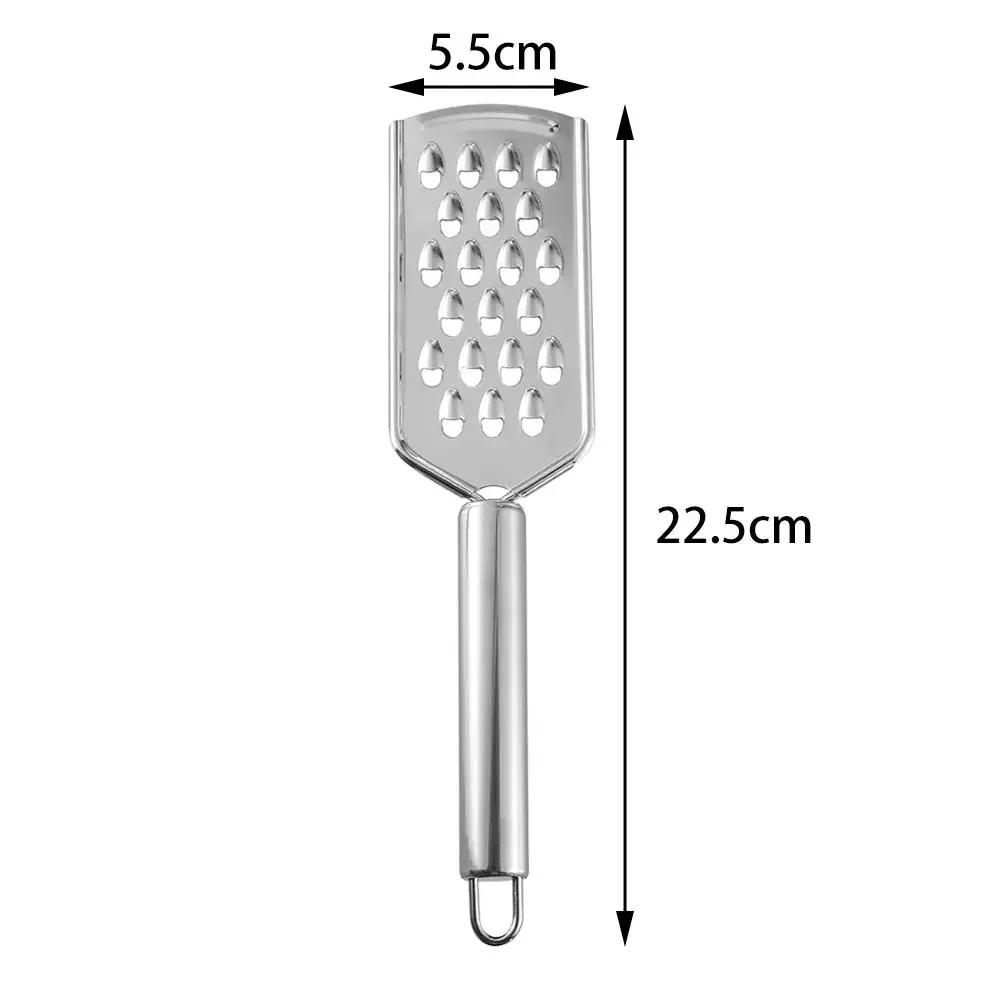 Description Picture 5 of itemStainless Steel Food Cheese Grater Portable Manual Vegetable Slicer Easy Clean Grater with Handle Multi Purpose Home Kitchen Too