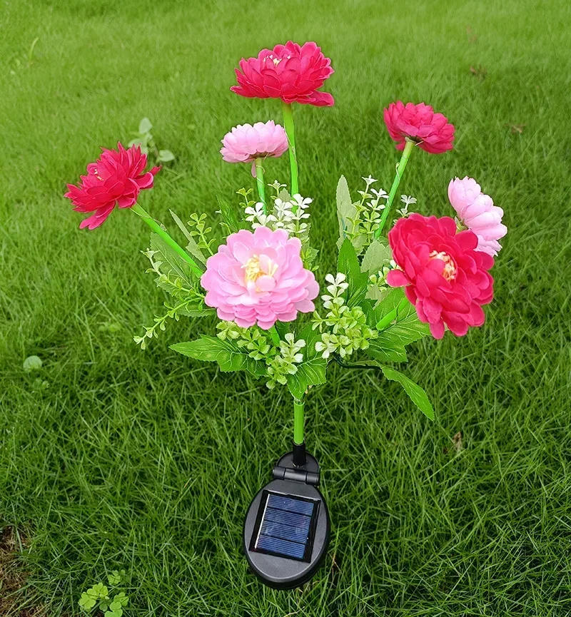 Description Picture 4 of itemLED Solar Flower Laystown Outdoor Waterproof Landscape Decoration Lighting RGB Color Christmas Garden Decoration
