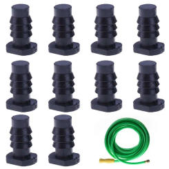 10pcs Garden Hose Plug Garden Hose End Caps Easy to Install Outdoor Accessories 8mm Water Pipe Stop for Gardening Watering Car