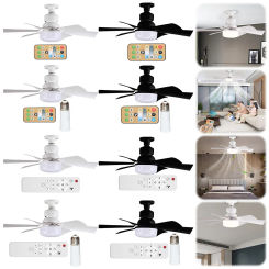 40W Ceiling Fans Lamp with Remote Control Modern Ceiling Fanlight 3 Speeds Adjustable Creative Fan Lamp for Living Room