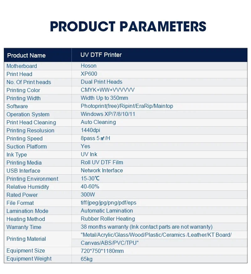 Description Picture 6 of itemEraSmart Inkjet 35Cm A3 Roll Gold Silver Ab Film Uv Printing Machine Dtf Bottle Cup Wrap Sticker Printer With Laminator