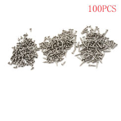 100pcs/lot Stainless Steel Self-tapping Screws  PM2.0 4mm/6mm/8mm Phillips Round Head Nickel plated