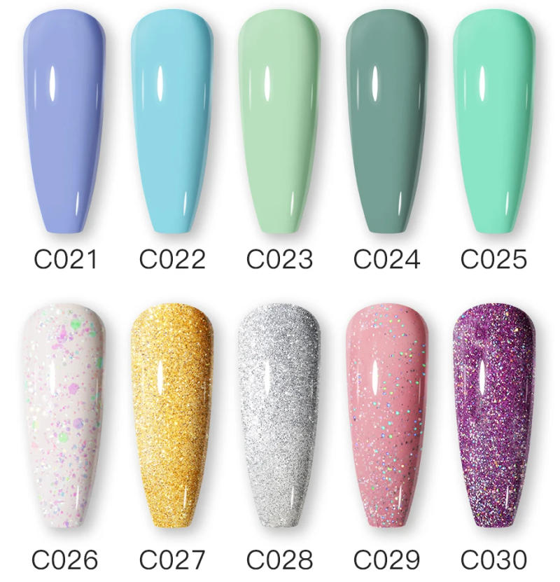 Description Picture 5 of itemROSALIND 15ml Nail Gel Polish Glitter Pure Color Need Base Top Coat Semi Permanent UV Gel Varnis Hybrid For Nail Art Nail Gel