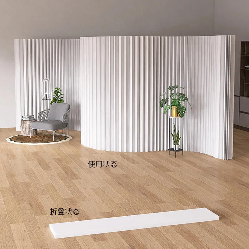Description Picture 3 of item2M 3M Customizable Home Decor White Folding Organ Paper Wall Removable Screens & Room Dividers For Office Porch Partition