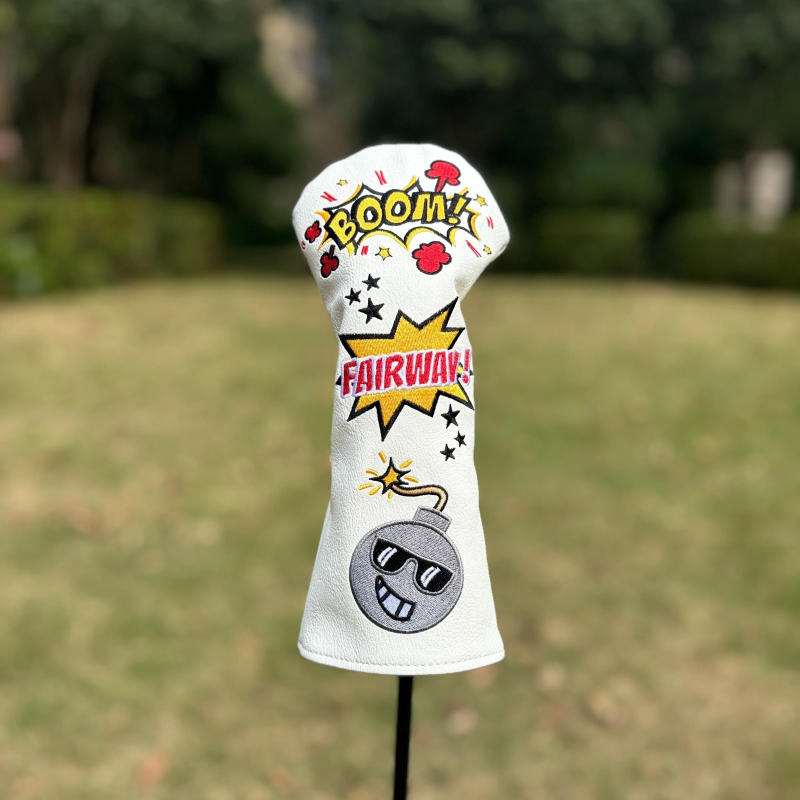 Description Picture 5 of item1pc Creative Boom Design Golf Club Headcover, Driver/Fairway Wood/Hybrid Head Cover # 1 # 3# UT