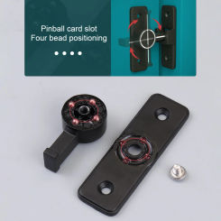 Luminous Flip Door Latch 90 Degree Gate Door Bolt Heavy Duty Safety Door Bolt Latch Lock Zinc Alloy for Bathroom Garage Window