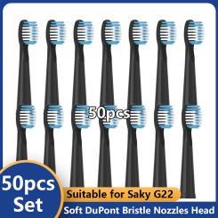 20/50Pcs Replacement ToothBrush for Saky G22 Sonic Electric Smart Clean Brush Heads Dental Nozzle Soft Bristle Toothbrush Heads