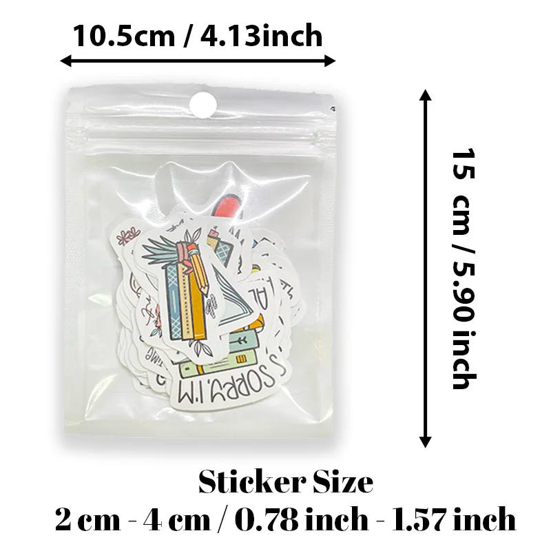 Description Picture 6 of itemCartoon Flower Book Stickers Die Cut Waterproof Water Bottle Stickers Laptop Decorative Scrapbooking Luggage Stationery Stickers