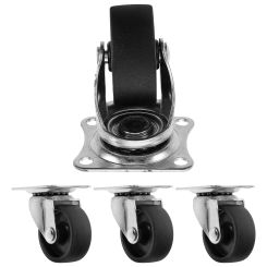 4 Pcs Earth Wheel Office Chair Caster Wheels Heavy Duty Replaceable Furniture Small