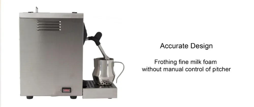 Description Picture 5 of item220-240V Fully automat Professional milk steamer with temperature setting/stainless steel milk frother machine WPM WELHOME PRO