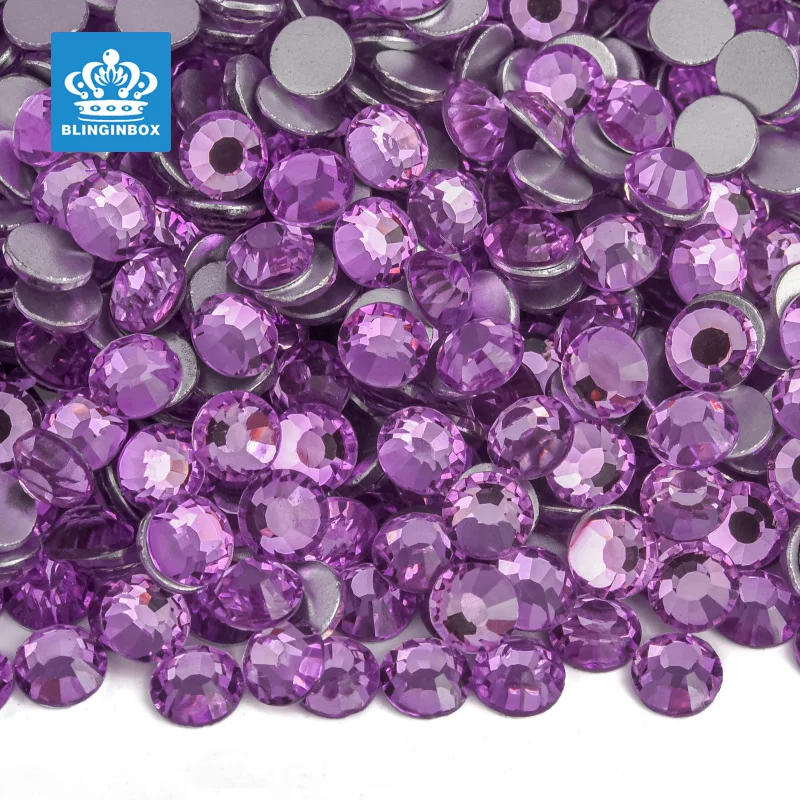 Description Picture 5 of itemBlinginbox Purple Series Non Hotfix Rhinestones стразы для ногтей for DIY Nail Charm Decorations Crystal стразы 네일 파츠ネイルパーツ