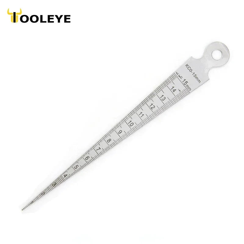 Description Picture 2 of item1-15mm Wedge Feeler Gauges For Measurement Clearance Ruler Gap Ruler Filler Gauge Measuring Probes Thickness Meter Steel Ruler