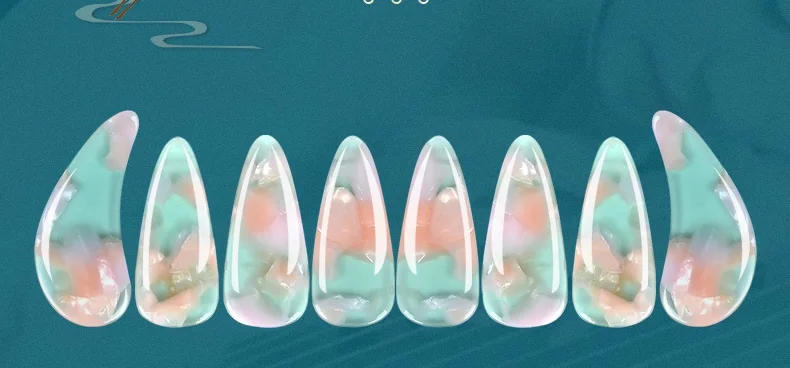 Description Picture 2 of item8PCS Guzheng Finger Picks Guzheng Nail Covers Practical Musical Instrument Picks String Instrument Accessories