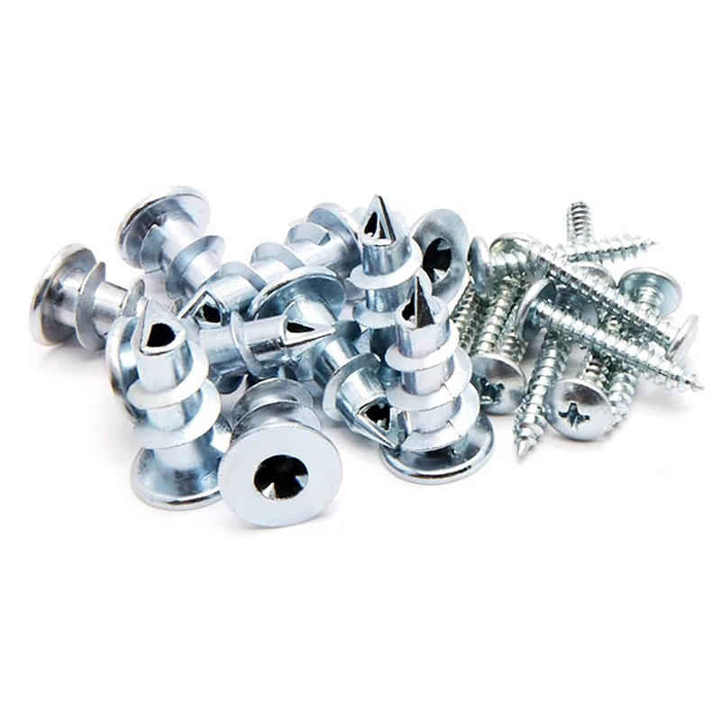 Description Picture 6 of item30Piece Zinc Self-Drilling Drywall/Hollow-Wall Anchor Kit With Screws Silver Metal
