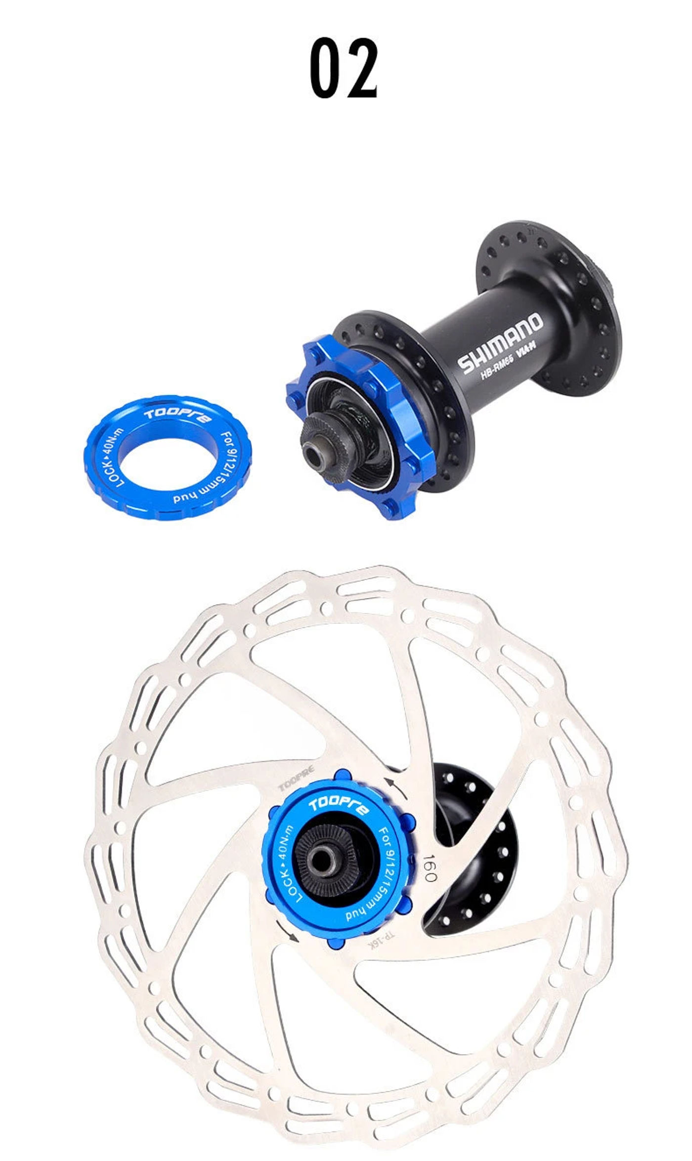 Description Picture 5 of itemToopre Bicycle Centerlock To 6-Hole Adapter Mountain Bike Hub Center Lock Conversion 6 Bolt Disc Brake Rotor Bike Accessoires