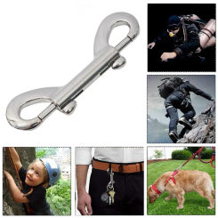 5PCS Scuba Diving Double End Bolt Snap Hook Clips 316 Stainless Steel Trigger Snaps Metal Clips Quick Draw Link Carabiner
