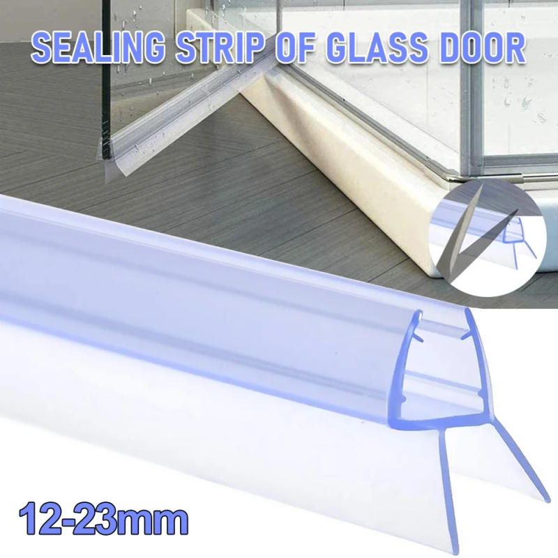 Description Picture 3 of item185615165 50cm Bath Shower Strip Seal For Screens Doors Fits 4-6mm Glass Seals Gaps Glass Door Weatherstrip Hardware