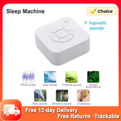 White Noise Sound Machine USB Rechargeable Sleep Alert Baby Sound Machine Timed Shutdown For Baby Sleep Soother Office Travel