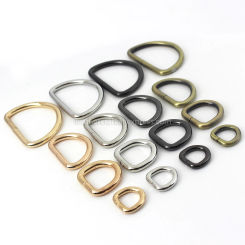 1pcs 4/8"~2" Metal Dee D Ring Buckle for Webbing Backpack Bag Parts Leather Craft Strap Belt Purse Pet Collar Clasp High Quality