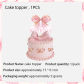 1pc cake topper