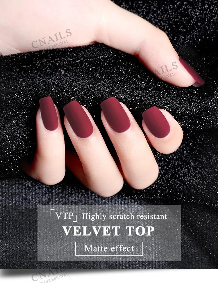 Description Picture 2 of itemDEROI Matte Velvet Top Coat UV Gel Soak Off Varnish Semi-Permanent Nail Polish Gel Polish Base Coat Nail Art Decorations 8ml