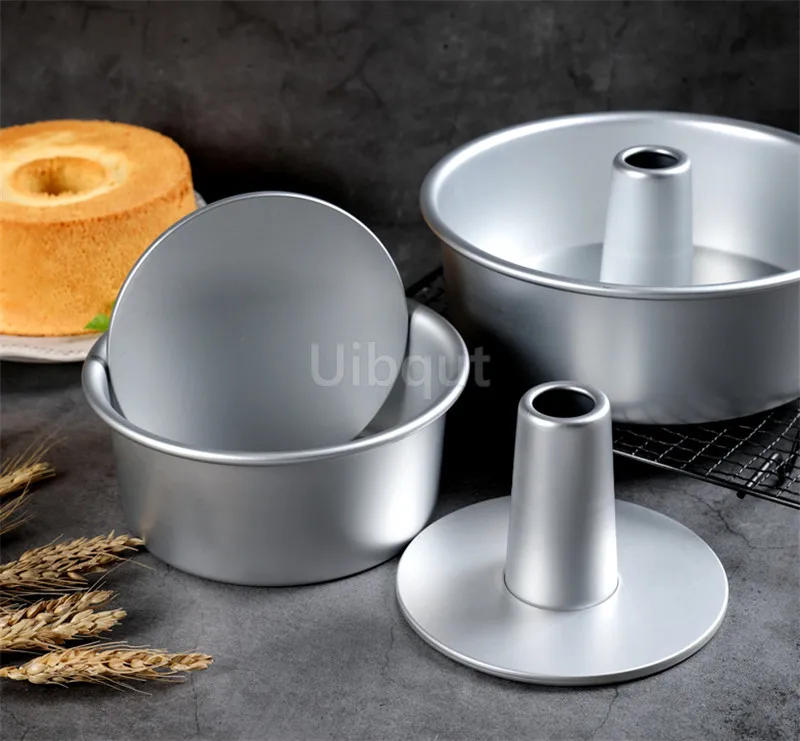 Description Picture 6 of itemRound middle hole Alloy Chiffon Cake toast bread Pan Removable Bottom Hollow Chimney Mold DIY Baking Tools bake Model Bread box