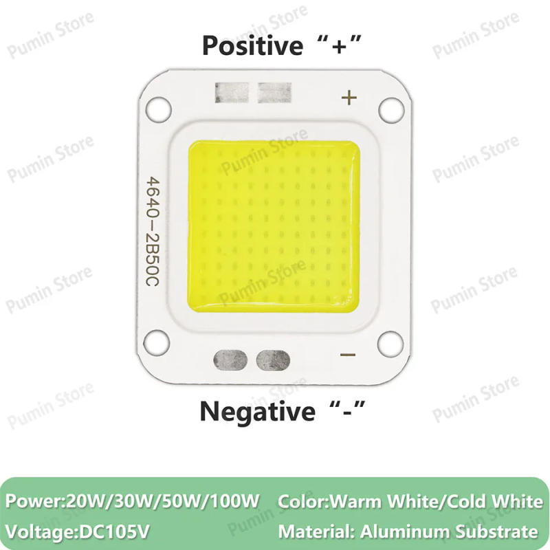Description Picture 6 of itemLED Chip SMD 20W 30W 50W High Voltage DC75-78V DC105-110V DC150-155V Projection Lamp Tower Chandelier Light Source Accessories