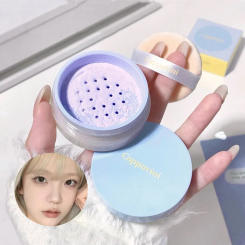 Purple Pink Makeup Loose Powder Student Natural Face Finishing Powder Long Lasting Oil-control Waterproof Matte Setting Powder