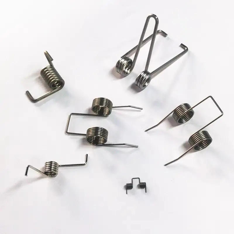 Description Picture 6 of itemCreamily 2PCS Double Torsion spring Wire Diameter=2.0mm Out Dia=20mm Feet Length 55mm 3 Coil 90 Degrees Strong Torsional Spring