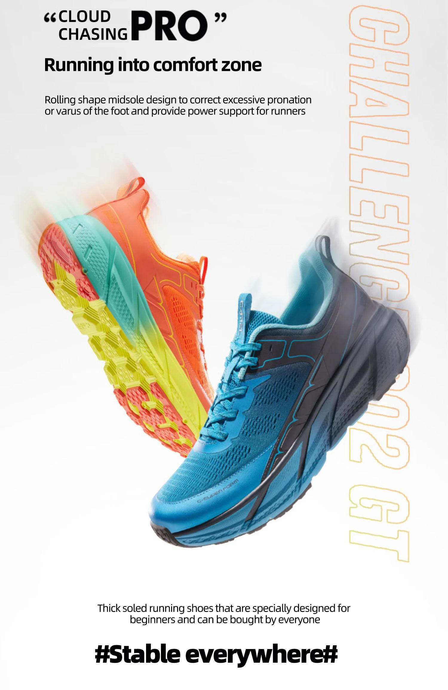 Description Picture 5 of itemGOLDEN CAMEL Men's Sneakers 2024 Summer New Mesh Running Shoes for Men Non-slip Cushioning Men's and Women's Sport Shoes Walking