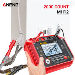 ANENG MH12 Digital Megohmmeter Meters Insulation Earth Resistance Meters Tester Cable Professional Meter High Voltage Voltmeter