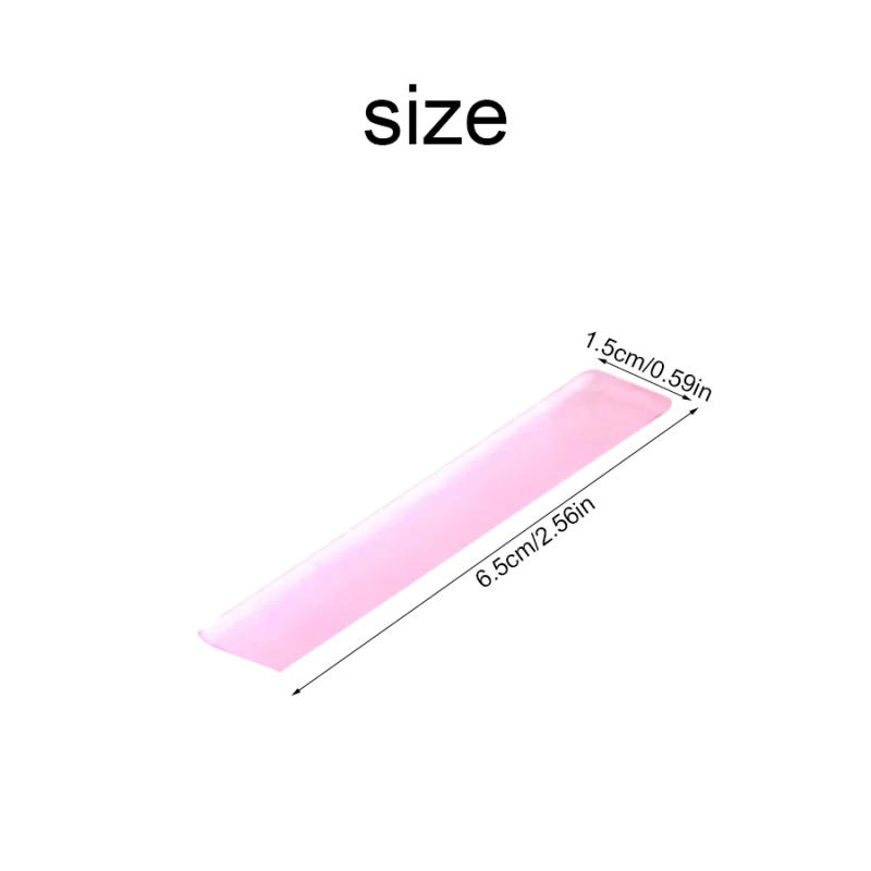 Description Picture 4 of item10/20Pcs/Bag Light Pink Nail Art Acrylic Clear Display Plate, False Nails Anti Slip Plexiglass Display Board For Uv Gel Polish