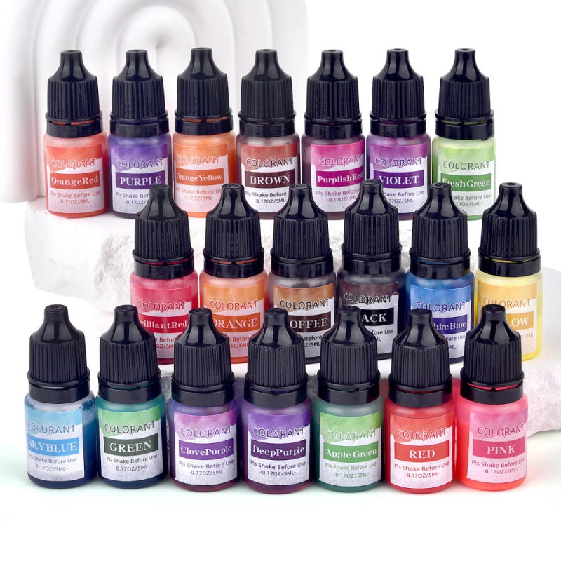 Description Picture 2 of item20 Colors Candle Wax Pigment Colorant Non-Toxic Soy Beeswax Jelly Wax Candle Pigment Dye DIY Soap Dyes Candle Making Supplies